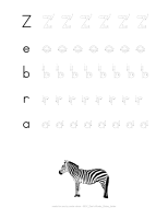 zoe’s words letter practice - zebra